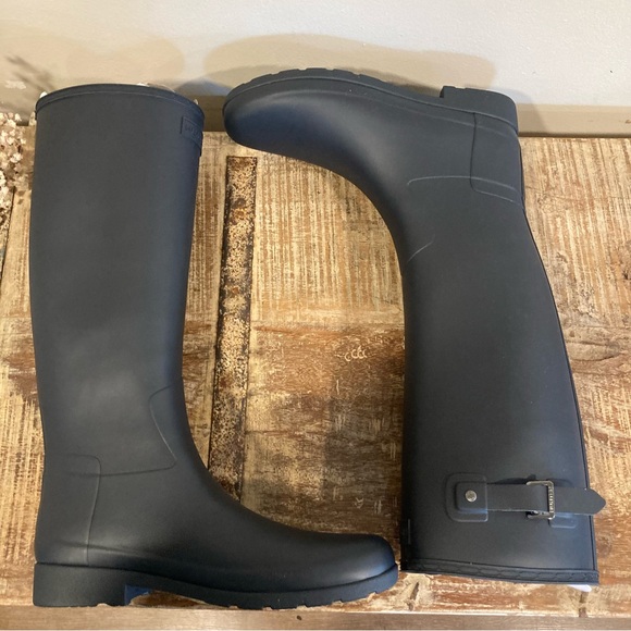 Hunter Women’s Original Refined Navy Rain Boots Sz 11 NWOB WFT1071RMA - Picture 7 of 16